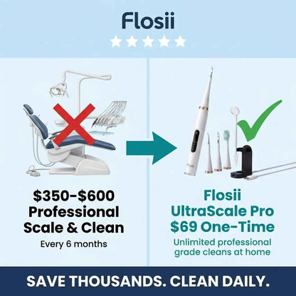 Flosii UltraScale Pro™ - Ultrasonic Tartar & Plaque Remover
